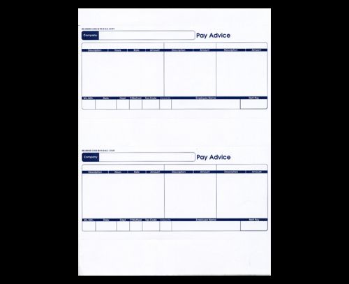 Sage Compatible 1 Part Standard Payslip (Pack 1000) SE95