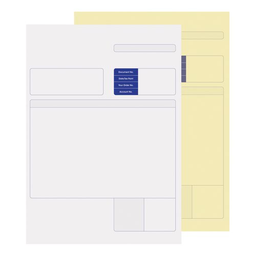 Sage Compatible 2 Part Collated Invoice White/Yellow (Pack 500) SE82