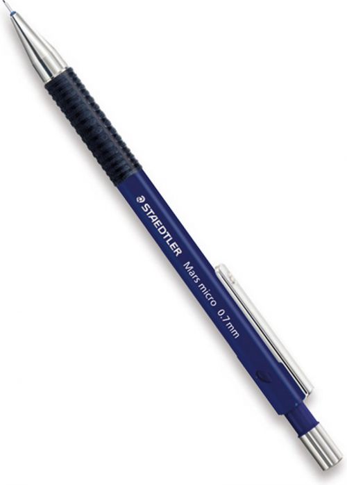 Staedtler+Marsmicro+Mechanical+Pencil+B+0.7mm+Lead+Blue+Barrel+%28Pack+10%29+-+77507