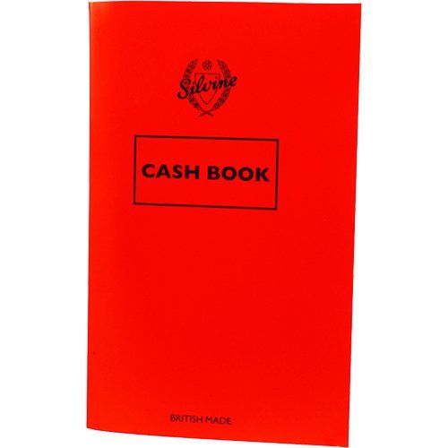 Silvine Cash Book 159x99mm 72 Pages Red (Pack 24) - 042C