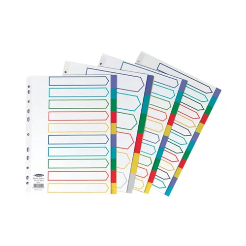 Concord Index 1-10 A4 Polypropylene Multi-Coloured - 6901 Concord Index 1-10 A4 Polypropylene Multi-Coloured - 6901