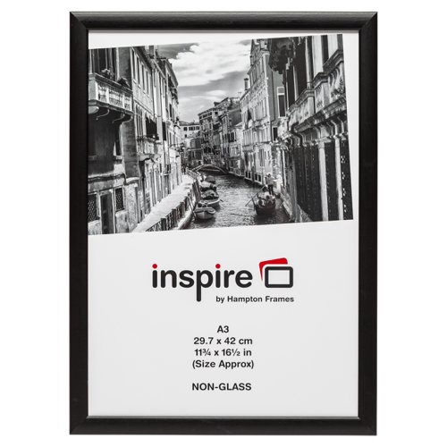 Certificate / Photo Frames Photo Album Co Poster/Photo Frame A3 Wood Frame Plastic Front Black