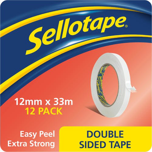 Sellotape+Easy+Peel+Extra+Strong+Double+Sided+Tape+12mm+x+33m+%28Pack+12%29+-+1447057