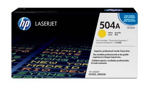 HP+504A+Yellow+Standard+Capacity+Toner+7K+pages+for+HP+Color+LaserJet+CM3530%2FCP3525+-+CE252A