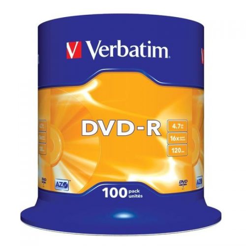 Verbatim DVD+R 4.7GB 100 pack - 43549 - 43549
