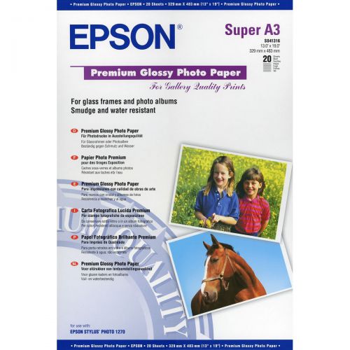 Photo Paper Epson A3Plus Glossy Photo Paper 20 Sheets - C13S041316