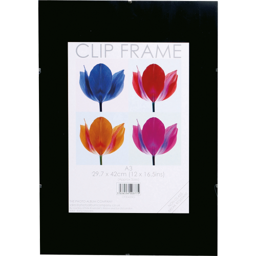 Photo Album Co A3 Poster Display Frameless Clip Frame