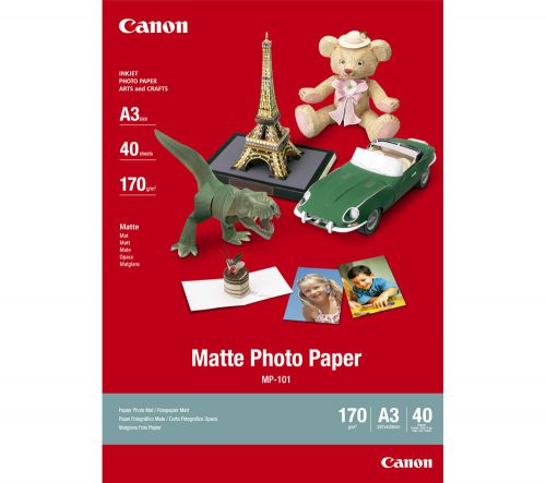 Canon+MP-101A3+A3+Photo+Paper+Matte+%28Pack+of+40%29+7981A008