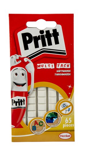 Pritt+Sticky+Multi-Tack+Reusable+Adhesive+65+Squares+%28Pack+24%29+-+2679458