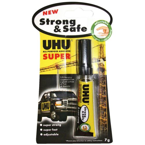 UHU Strong and Safe Super Glue 7g (Pack of 12) 39722