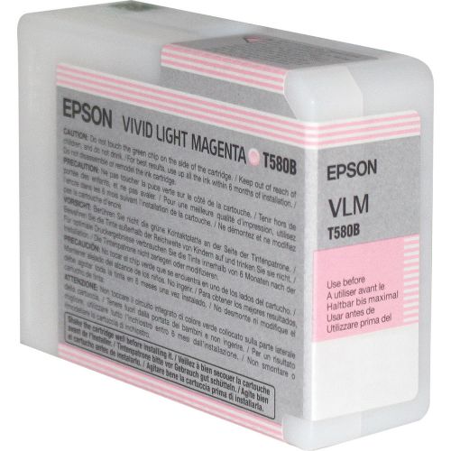 Epson+T580B+Light+Magenta+Ink+Cartridge+80ml+-+C13T580B00