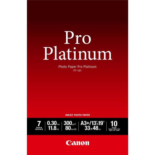 Photo Paper Canon PT-101 Pro Platinum A3+ Photo Paper 10 sheets - 2768B018