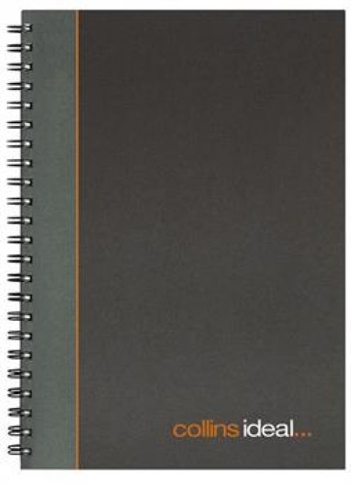 Accounts Binders & Refills Collins Ideal Manuscript Book Wirebound A4 Ruled 192 Pages Black 6428W
