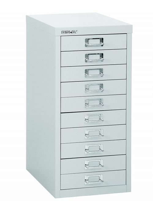 Bisley 10 Drawer Grey Non-Locking Multi-Drawer Cabinet BY36938