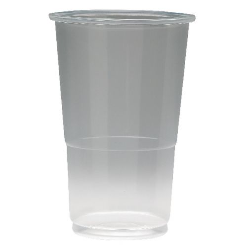 ValueX+Flexiglass+Plastic+Glass+1%2F2+Pint+Clear+%28Pack+50%29+RY0771