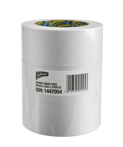 Sellotape+Easy+Peel+Extra+Strong+Double+Sided+Tape+50mm+x+33m+%28Pack+3%29+-+1447054