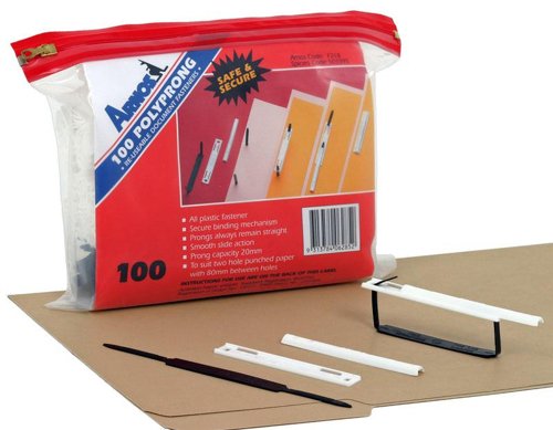 Arnos Polyprong Fasteners 30mm Pack 100 Arnos Polyprong Fasteners 30mm Pack 100