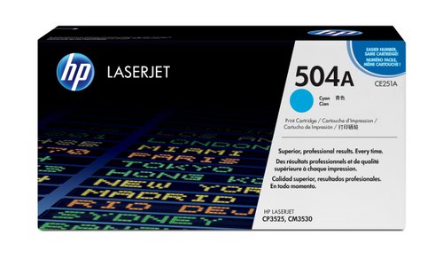 HP+504A+Cyan+Standard+Capacity+Toner+7K+pages+for+HP+Color+LaserJet+CM3530%2FCP3525+-+CE251A