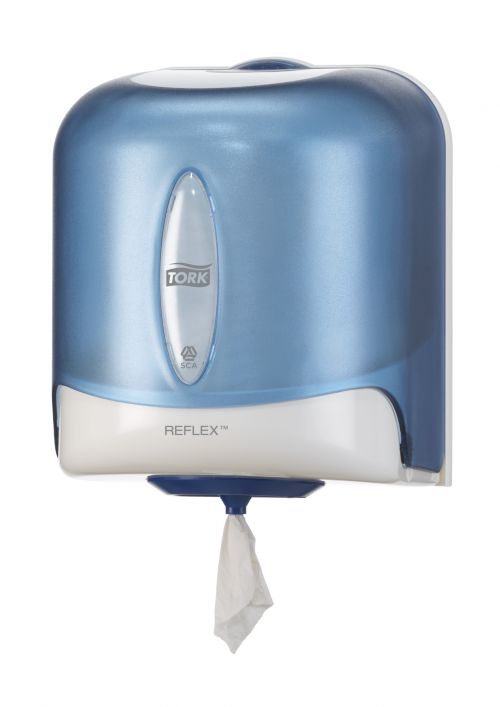 Tork Reflex M4 Centrefeed Dispenser Turquoise - 473180 Tork Reflex M4 Centrefeed Dispenser Turquoise - 473180