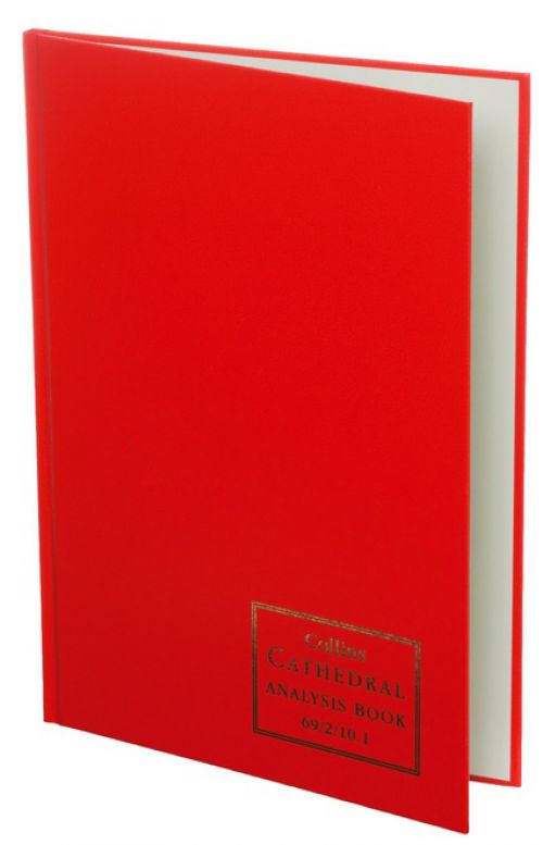 Accounts Binders & Refills Collins Cathedral Petty Cash Book Casebound A4 2 Debit 10 Credit 96 Pages Red 69/2/10.1