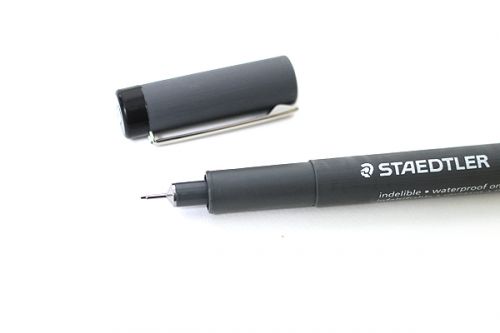 Fineliner Pens Staedtler Pigment Liner Pen 0.3mm Line Black (Pack 10)
