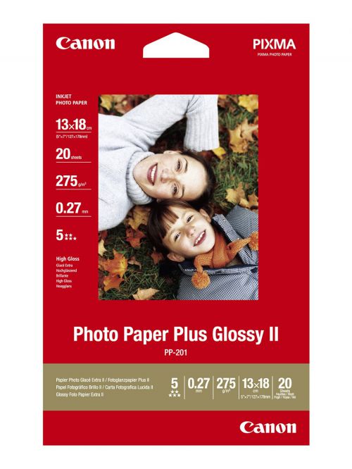 Photo Paper Canon PP-201 Glossy Photo Paper 13 x 18cm 20 Sheets - 2311B018