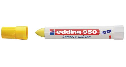 edding 950 Industry Painter Permanent Marker Bullet Tip 10mm Line Yellow (Pack 10) - 4-95005