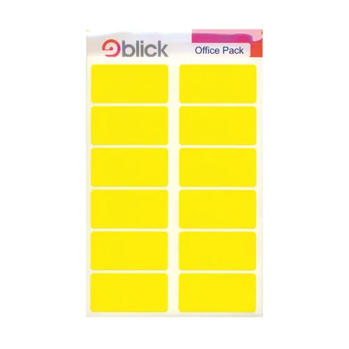 Blick+Labels+Office+Pack+Yellow+25x50mm+%28Pack+320+Labels%29+-+RS020158
