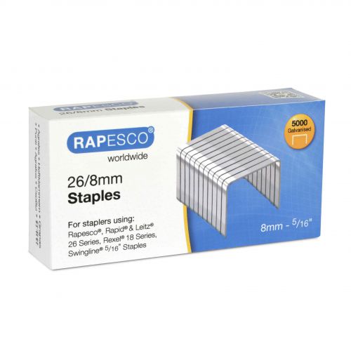 Rapesco+26%2F8mm+Galvanised+Staples+%28Pack+5000%29+-+S11880Z3