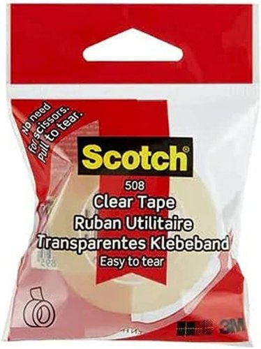 Scotch+508+Transparent+Tape+Easy+to+Tear+25mm+x+50m+%28Pack+1%29+7100213209