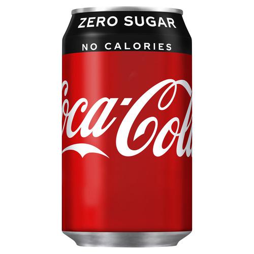 Cold Drinks Coca Cola Zero Drink Can 330ml (Pack 24) 402003