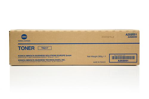 Konica Minolta TN217K Black Toner Cartridge 17.5k pages for Bizhub 223/​283 - A202051