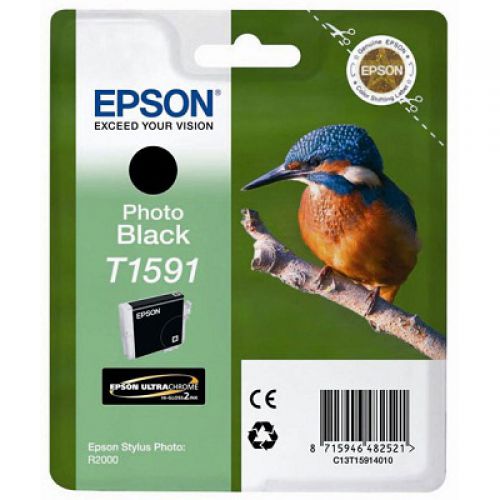 Epson T1592 Kingfisher Cyan Standard Capacity Ink Cartridge 17ml - C13T15924010