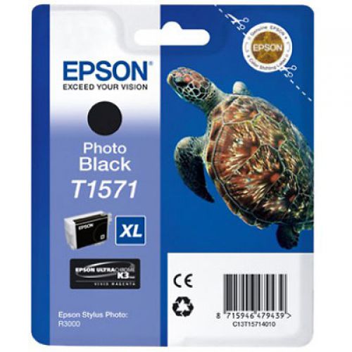 Epson+T1571+Turtle+Black+Standard+Capacity+Ink+Cartridge+26ml+-+C13T15714010