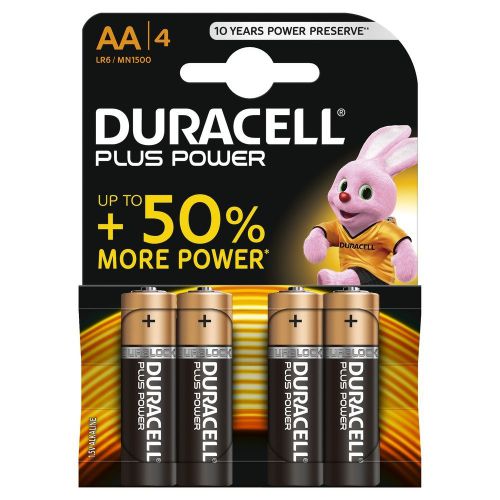 Duracell AA Plus Batteries PK4