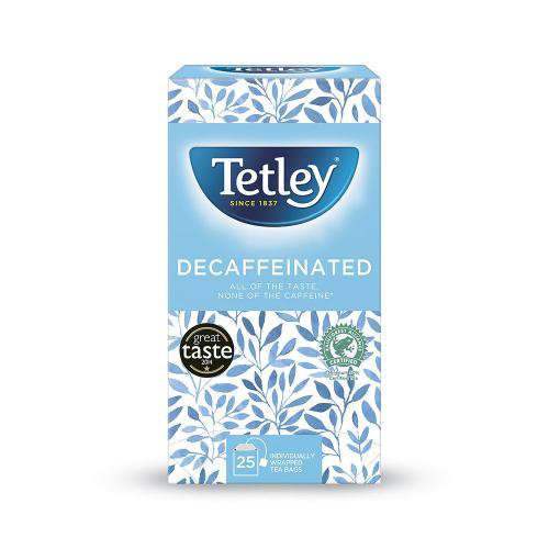 Tea Tetley Decaf Tea Bags Individually Wrapped and Enveloped (Pack 25)