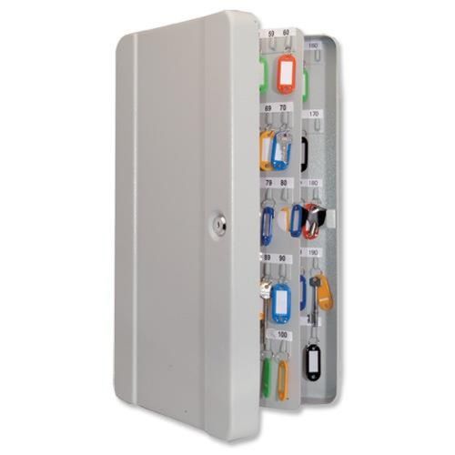 ValueX Key Cabinet Steel Grey Lock and Wall Fixings 200 Keys
