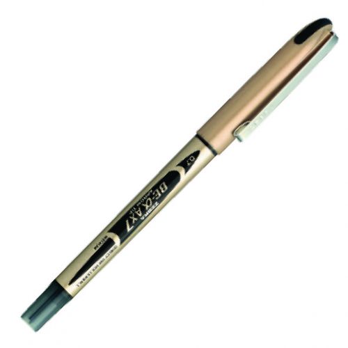 Rollerball Pens Zebra AX7 Rollerball Liquid Ink Rollerball Pen 0.7mm Tip 0.5mm Line Black (Pack 10)