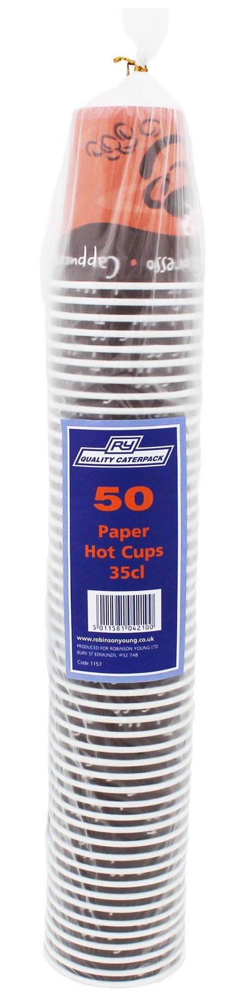Caterpack Paper Hot Cups 12oz (35cl) PK50