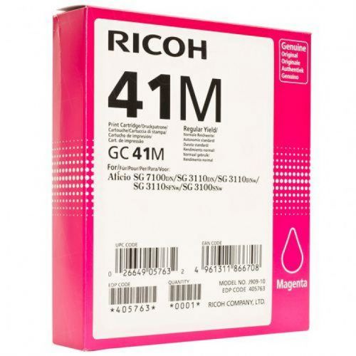 Ricoh GC41M Magenta Standard Capacity Gel Ink Cartridge 2.2K pages - 405763