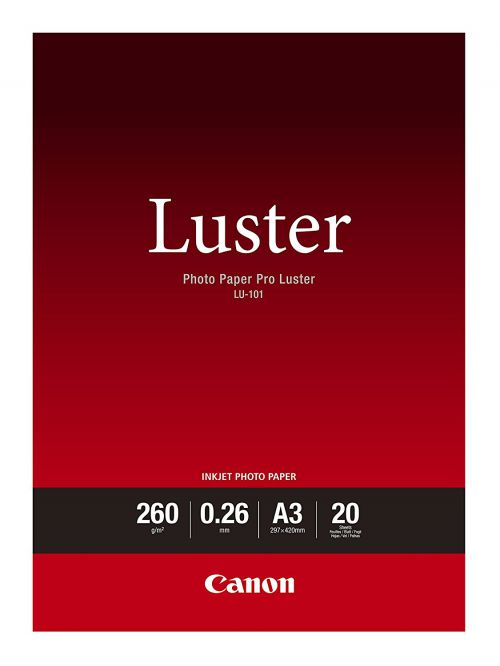 Photo Paper Canon LU-101 A3 Luster Paper 20 Sheets - 6211B007