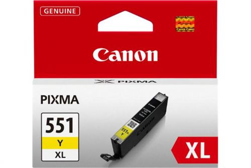 Canon+CLI551XLY+Yellow+High+Yield+Ink+Cartridge+11ml+-+6446B001