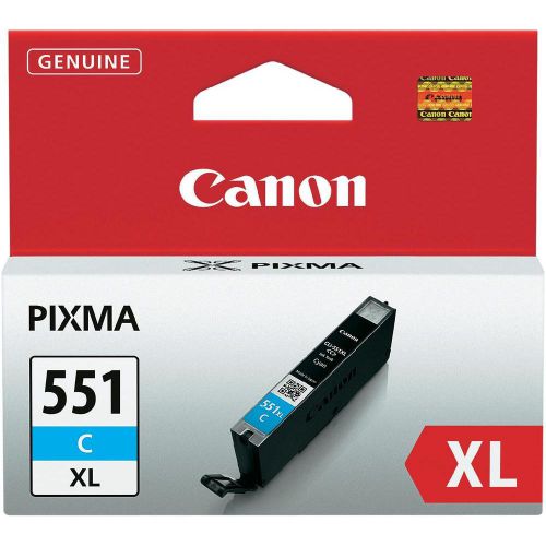 Canon+CLI551XLC+Cyan+High+Yield+Ink+Cartridge+11ml+-+6444B001