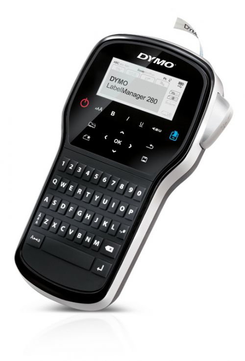 Labelling Machines Dymo LabelManager 280 Handheld Label Printer QWERTY Keyboard Black/Silver