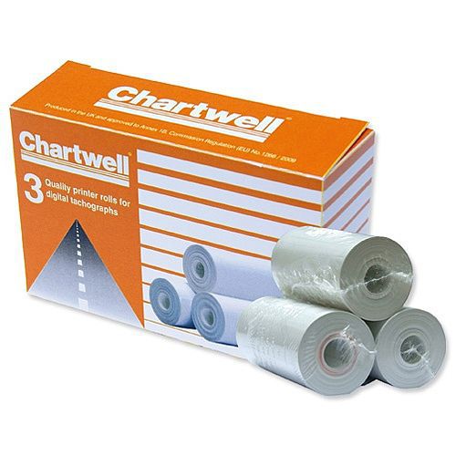 Vehicle Equipment / Supplies Chartwell Digital Tachograph Rolls (Pack 3)