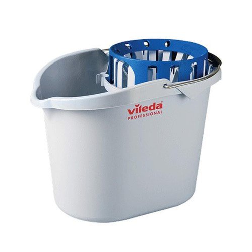 Vileda+Supermop+Bucket+With+Funnel+Wringer+10+Litre+Blue+-+0907045