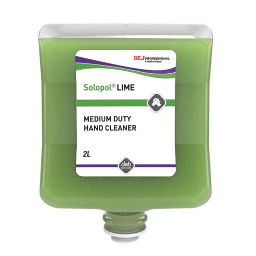Deb Solopol Lime Medium-Heavy Duty Hand Wash 2 Litre Cartridge - LIM2LT Deb Solopol Lime Medium-Heavy Duty Hand Wash 2 Litre Cartridge - LIM2LT