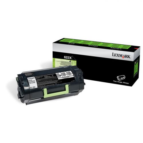 Lexmark 622X Black Toner Cartridge 45K pages - 62D2X00
