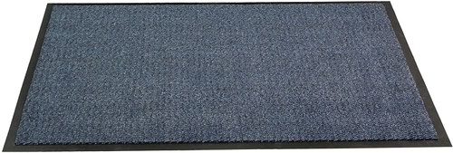 Doortex Advantagemat Dirt Trapping Mat for Indoor Use 100% Polypropylene Fibres Anti Slip Vinyl Backing 60 x 90cm Blue UFC46090DCBLV