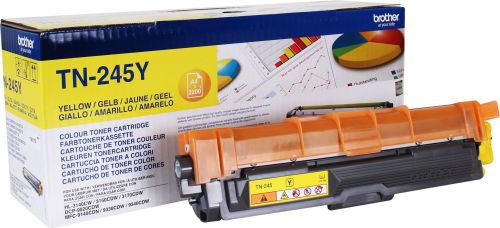 Brother+Yellow+Toner+Cartridge+2.2k+pages+-+TN245Y